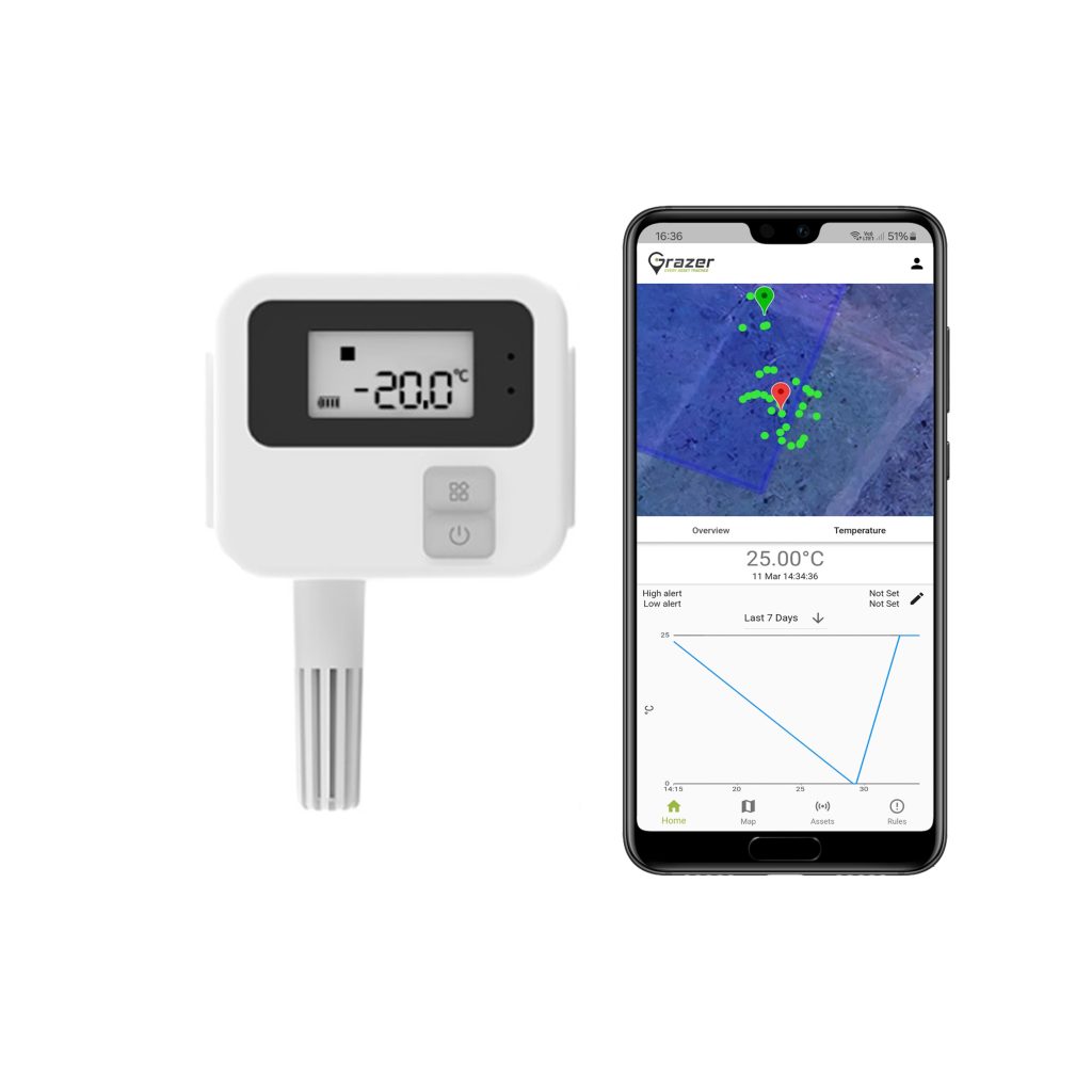 Industrial Temperature and Humidity Sensor - Grazertrack - Every Asset ...